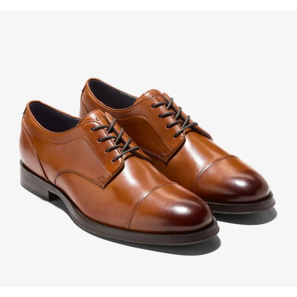 Cole Haan Men's Carnegie Cap Toe Oxford British Tan C39339 Size 11M